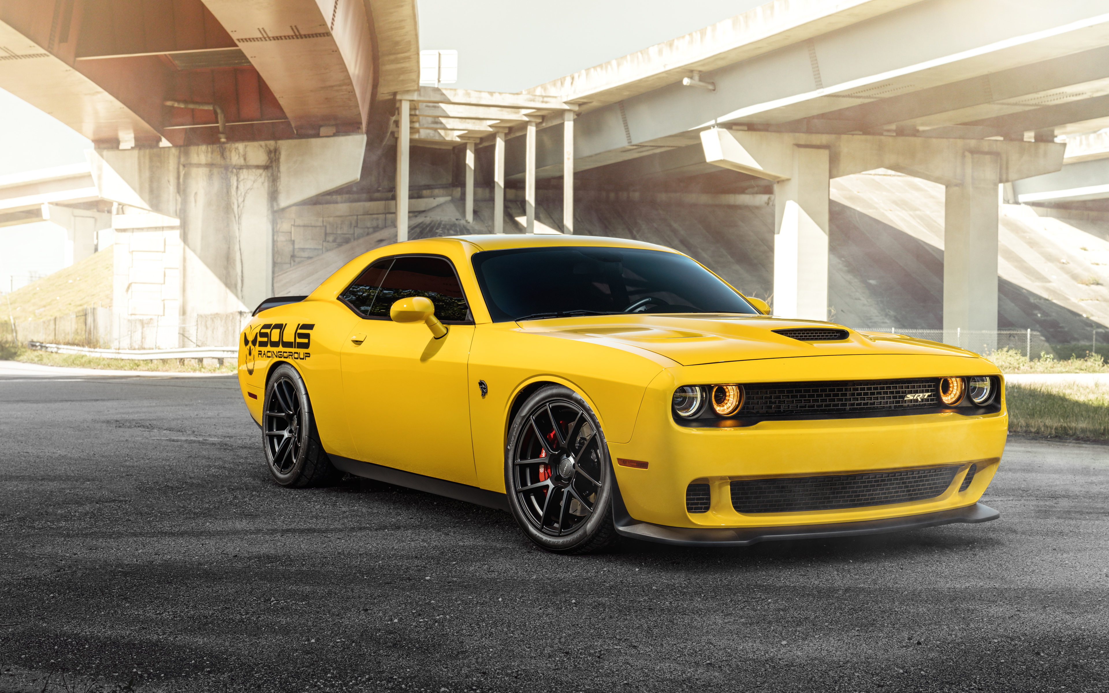 Dodge SRT Hellcat Yellow 4K 8K706272616